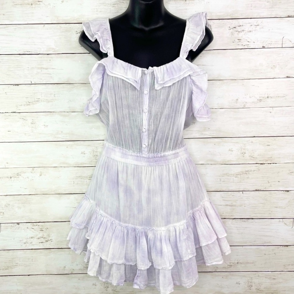 LoveShackFancy Marina Ruffle Trim Mini Sun Dress